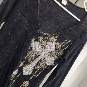 Daytrip Charcoal Long Sleeve Top